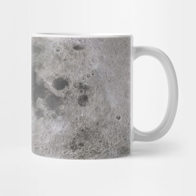 Moon Surface from Space with Craters by softbluehum